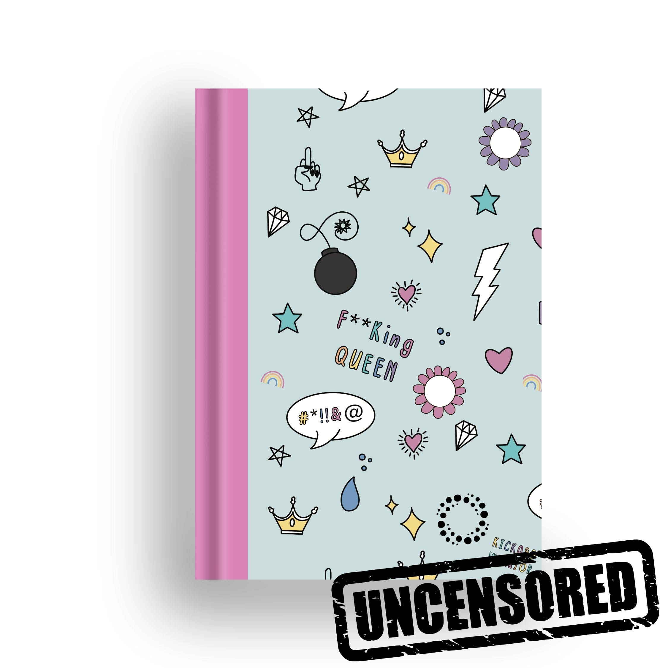 DayDot Journals A5 Notebook Inner Fire — Rude - A5 Hardback Notebook