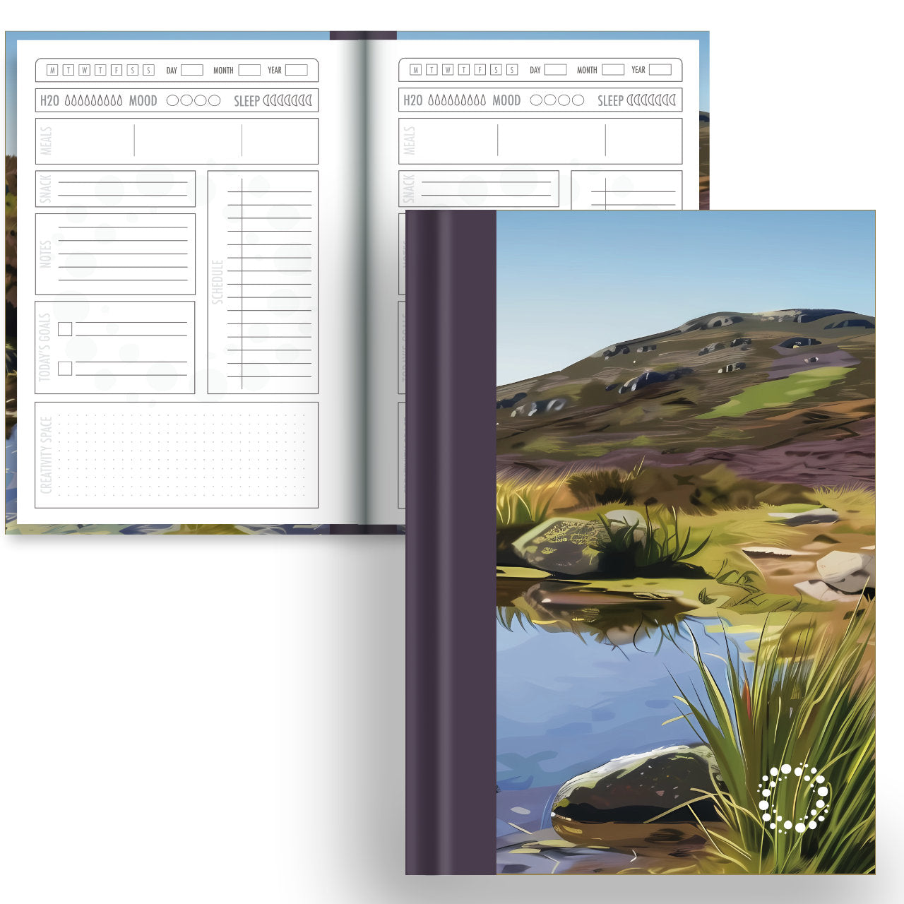 Heath - A5 Hardback Notebook - Daily Planner