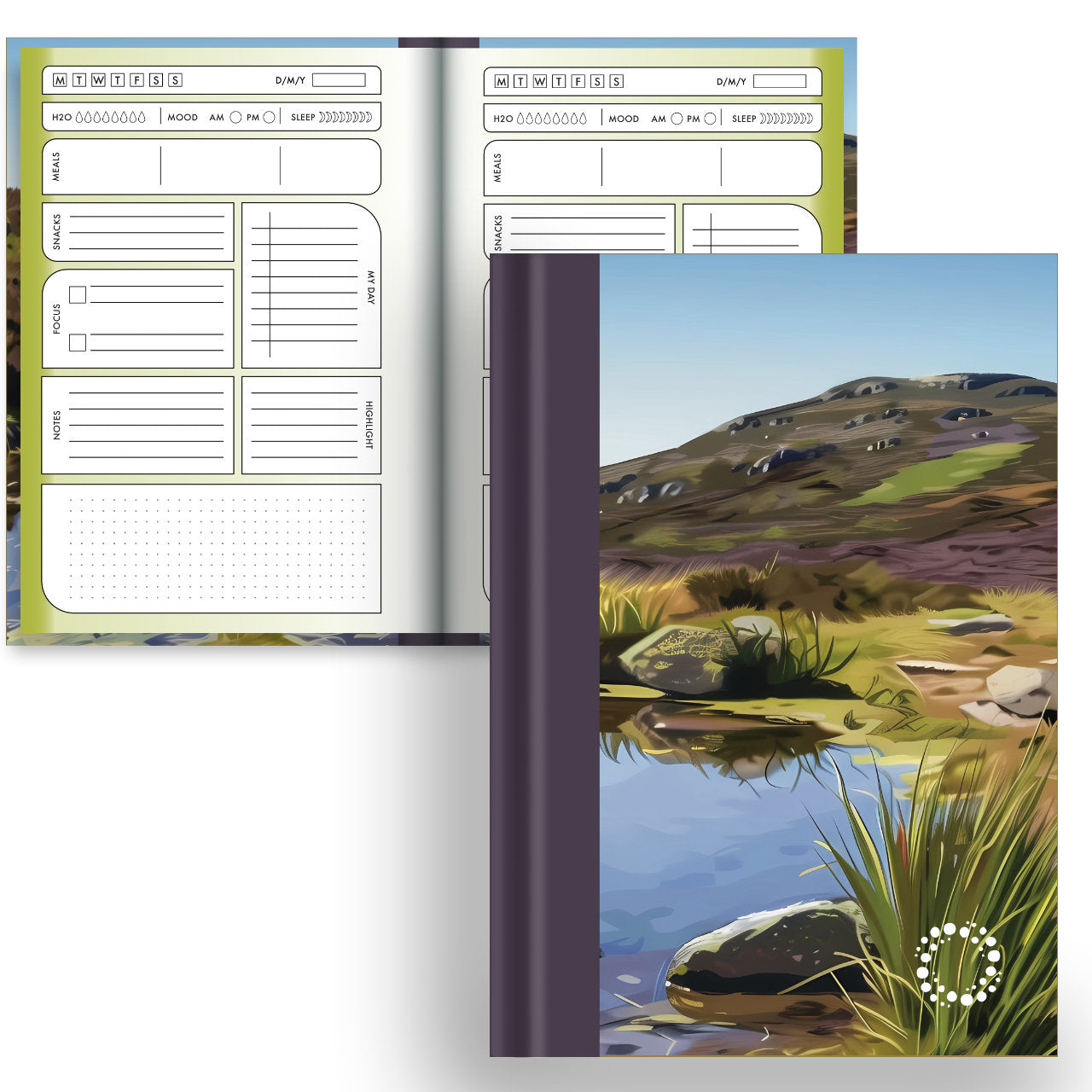 Heath - A5 Hardback Notebook - Planner & Dot