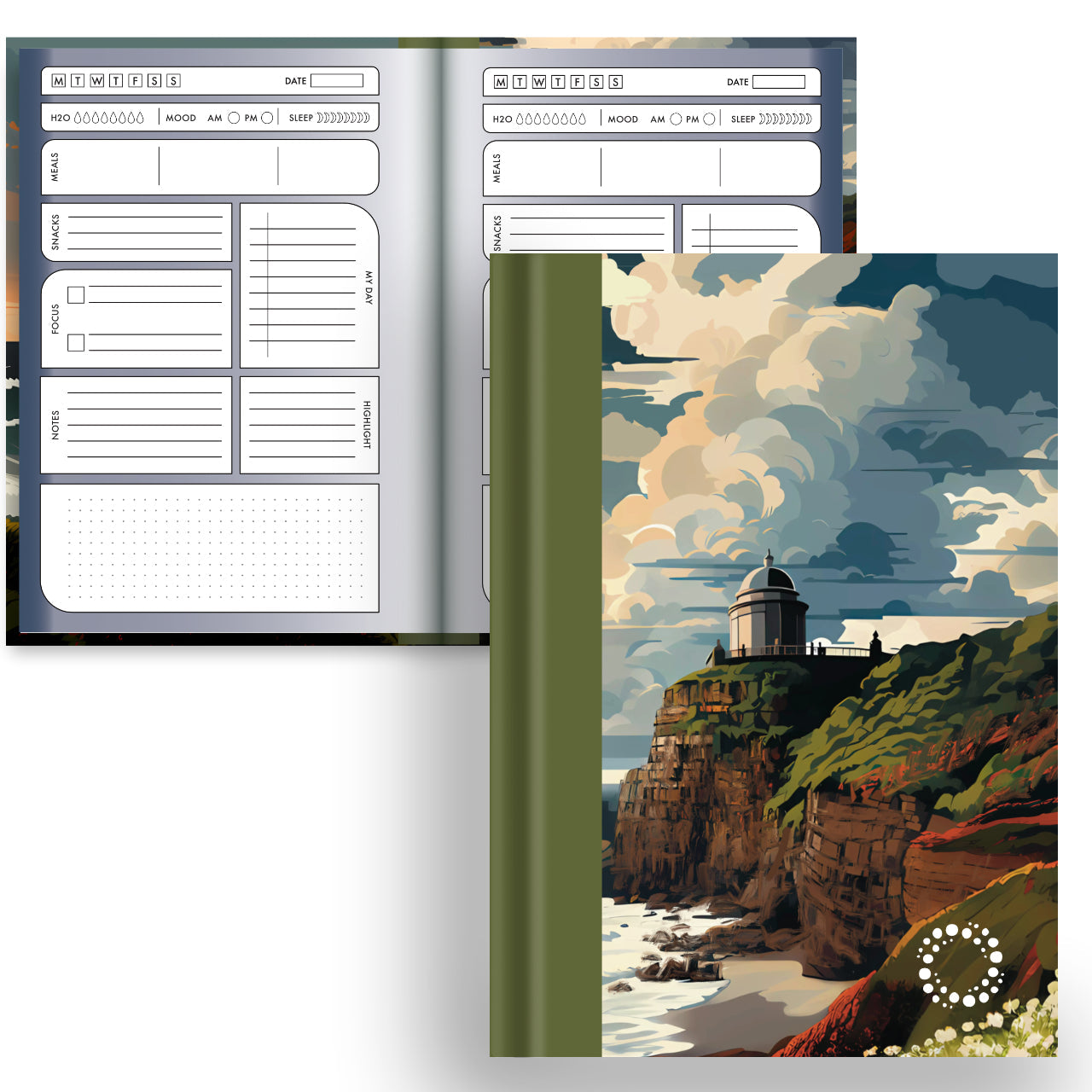 Mussenden - A5 Hardback Notebook - Planner & Dot