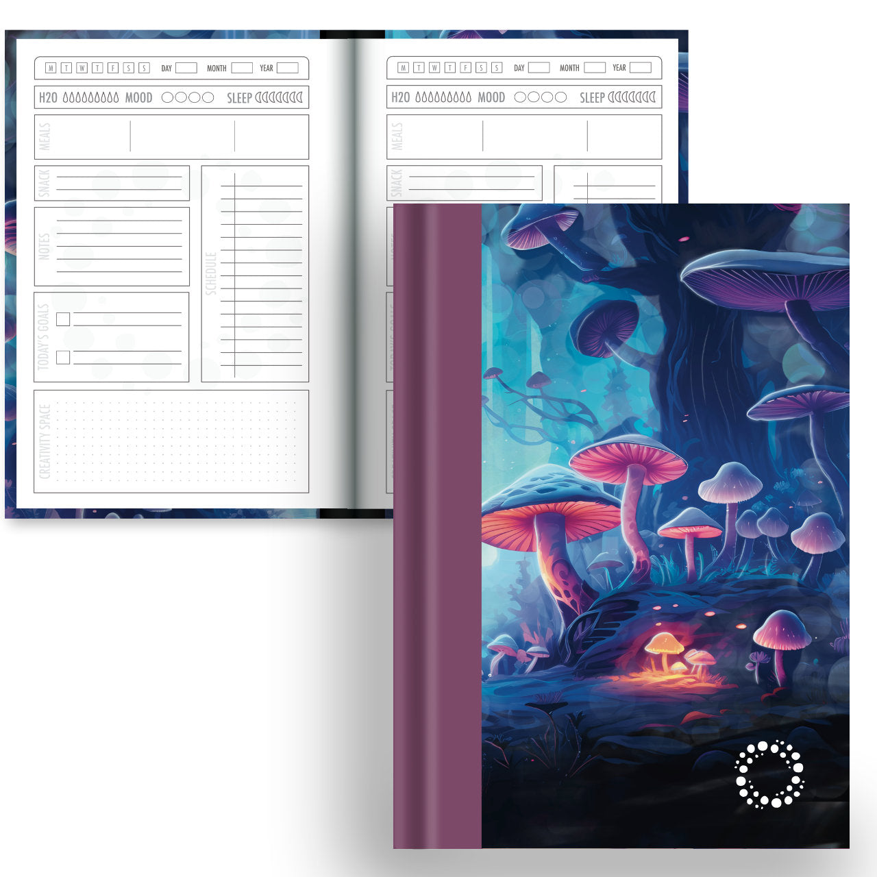 Shrooms - A5 Hardback Notebook - Daily Planner