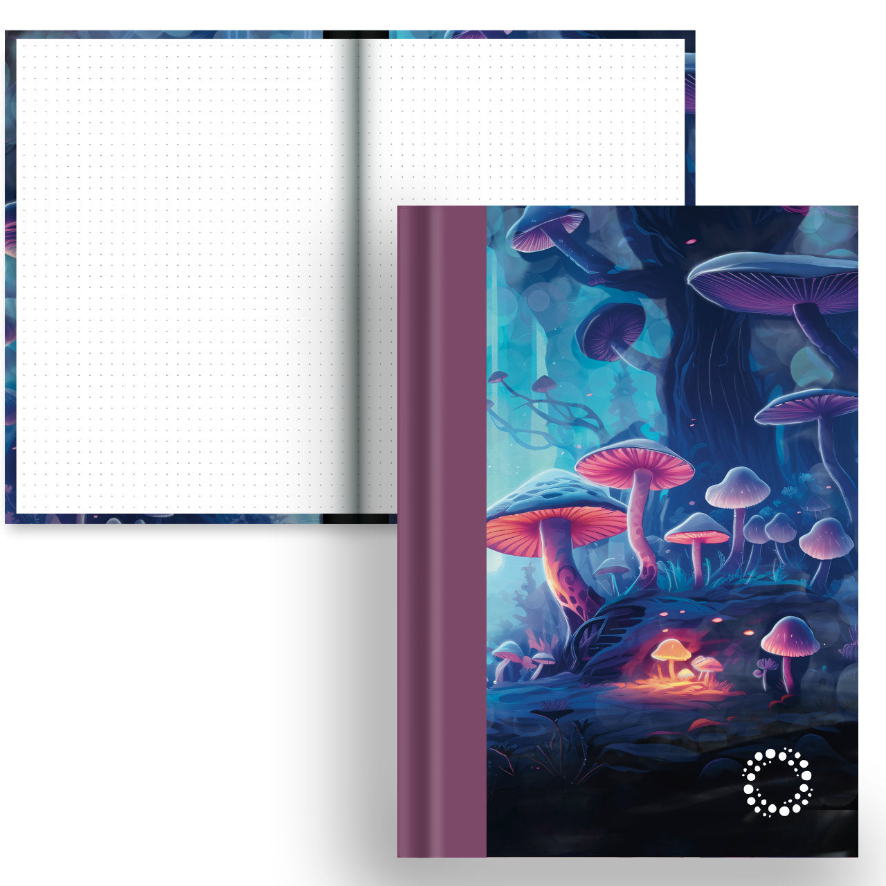Shrooms - A5 Hardback Notebook - Dot Grid