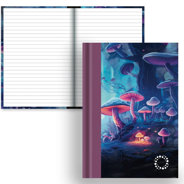 Shrooms - A5 Hardback Notebook - Lined Paper