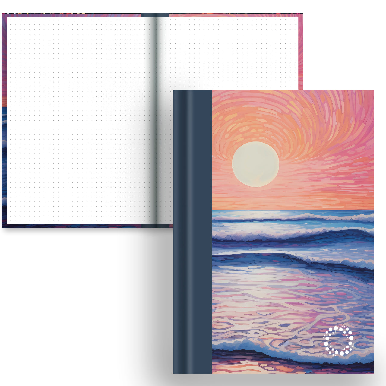 Tidal - A5 Hardback Notebook - Dot Grid