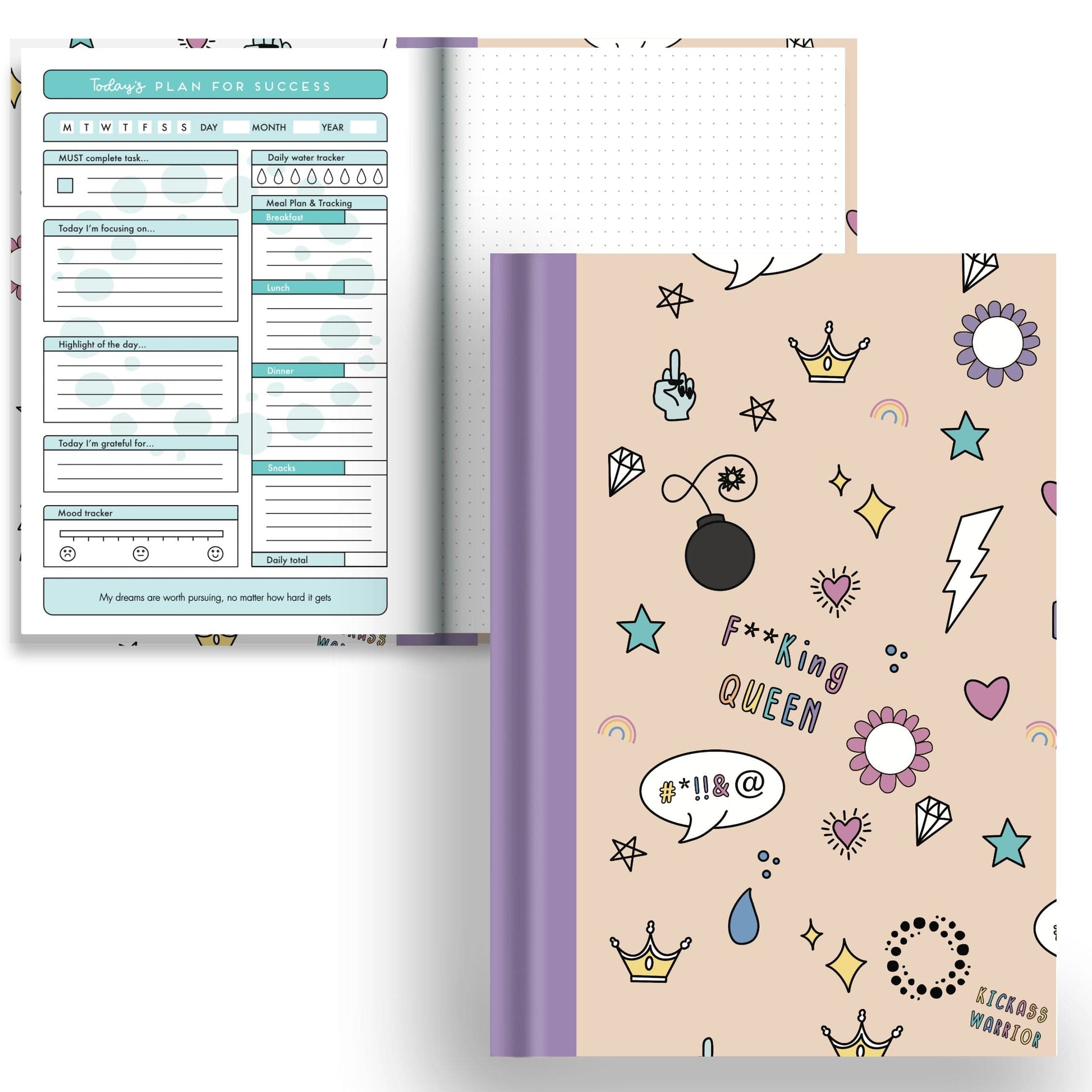 Inner Fire — Prude - A5 Hardback Notebook - Affirmation Planner