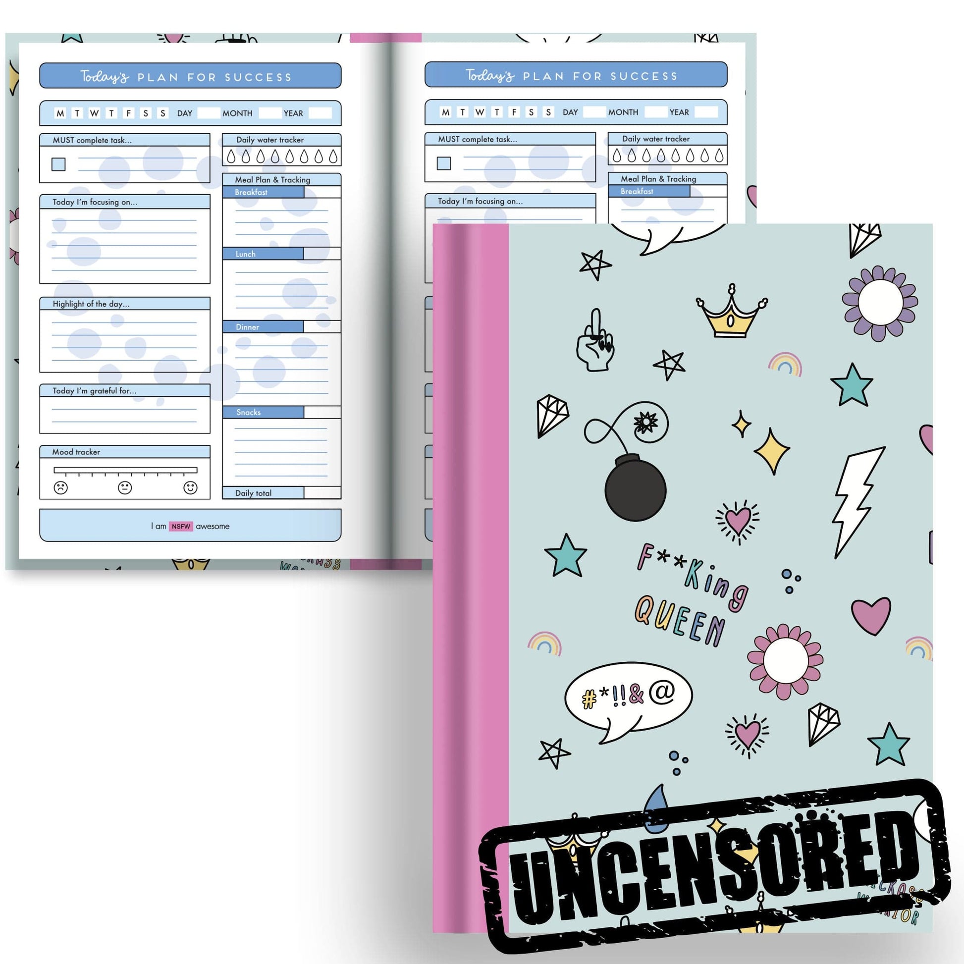 Inner Fire — Rude - A5 Hardback Notebook - Affirmation Planner
