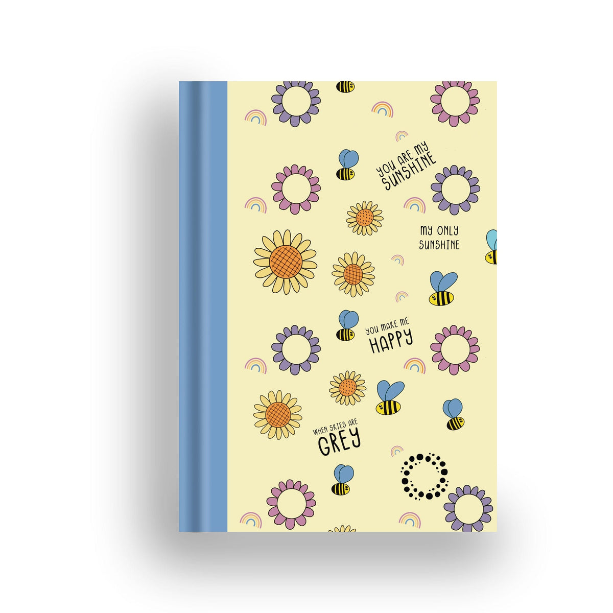 Bee Happy -  A5 Hardback Notebook - Planner & Dot