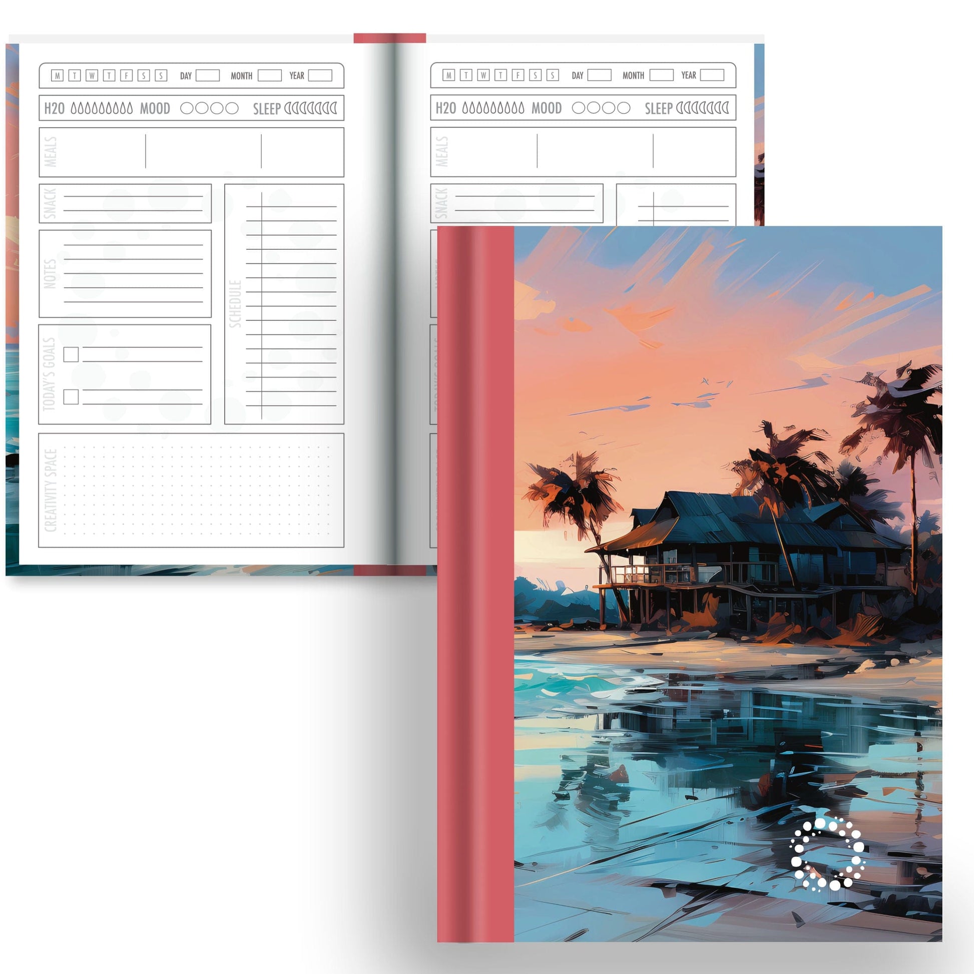 Atoll - A5 Hardback Notebook - Daily Planner