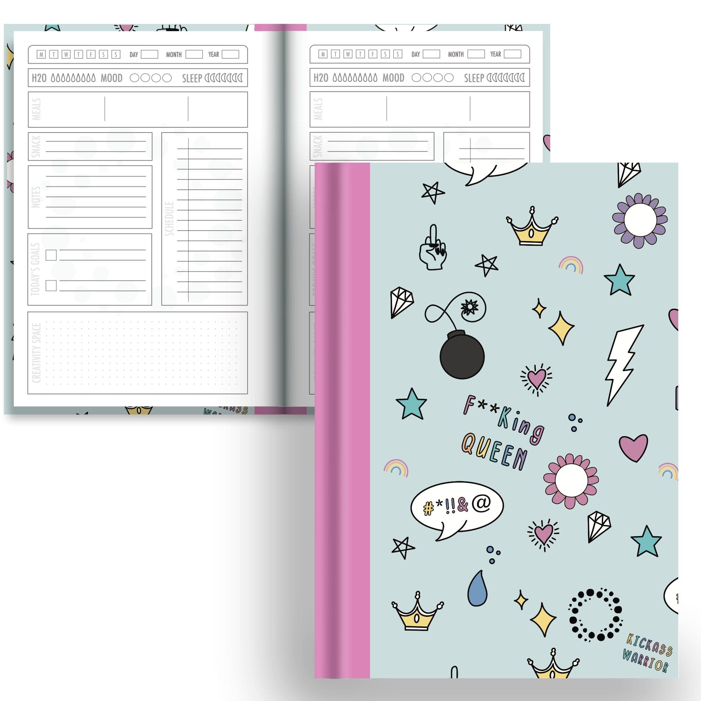 Inner Fire — Rude - A5 Hardback Notebook - Daily Planner