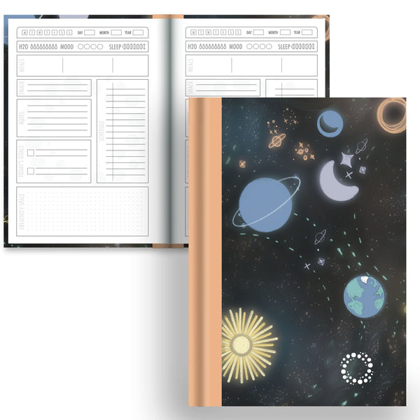Intergalactic -  A5 Hardback Notebook - Daily Planner