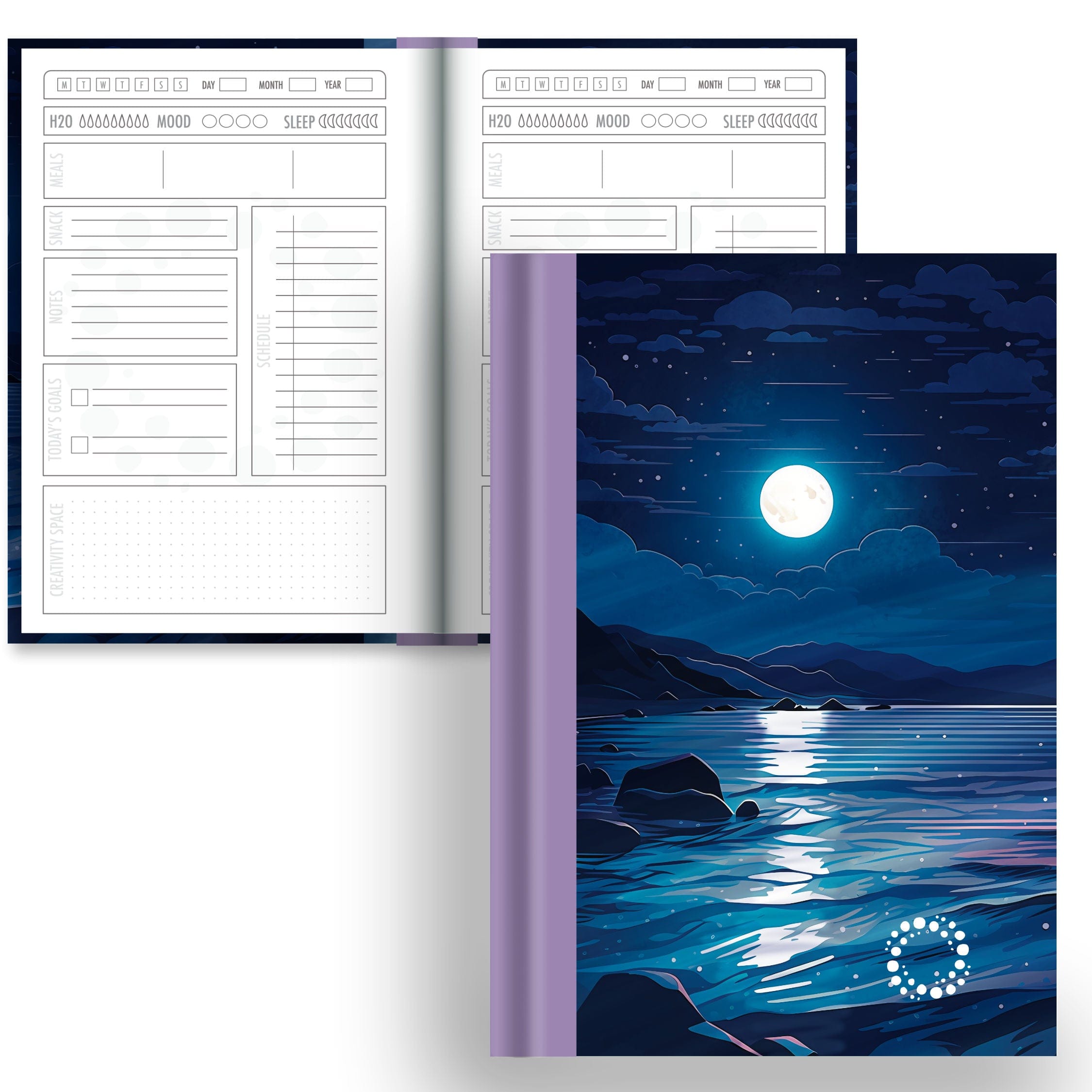 Serenity - A5 Hardback Notebook - Daily Planner