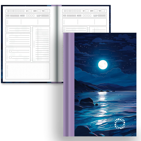 Serenity - A5 Hardback Notebook - Daily Planner