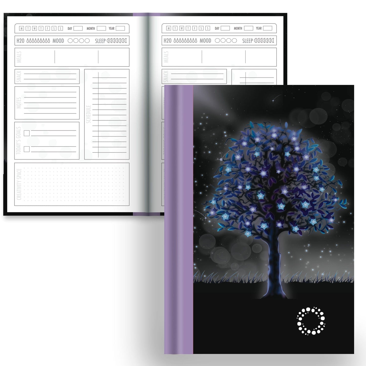 DayDot Journals A5 Notebook Daily Planner Twilight - A5 Hardback Notebook