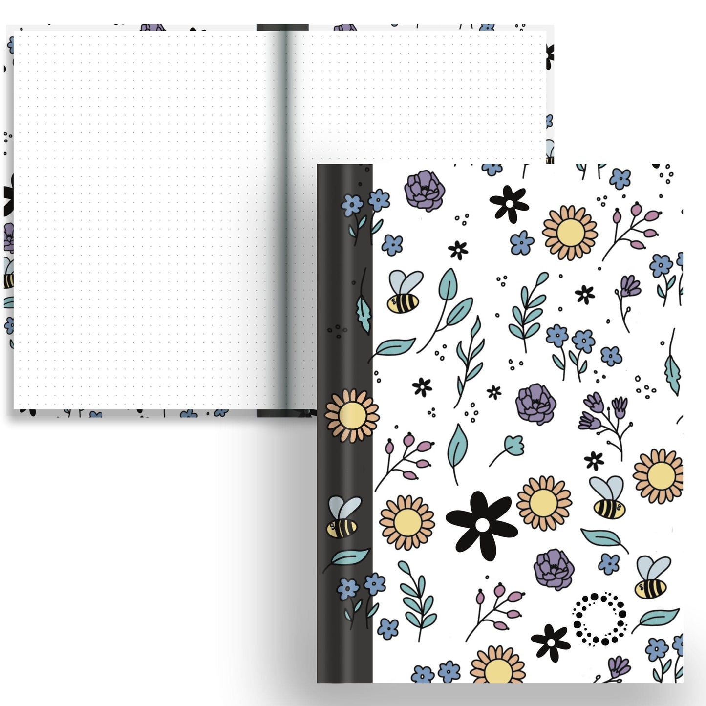 DayDot Journals A5 Notebook Dot Grid Bloom - A5 Hardback Notebook