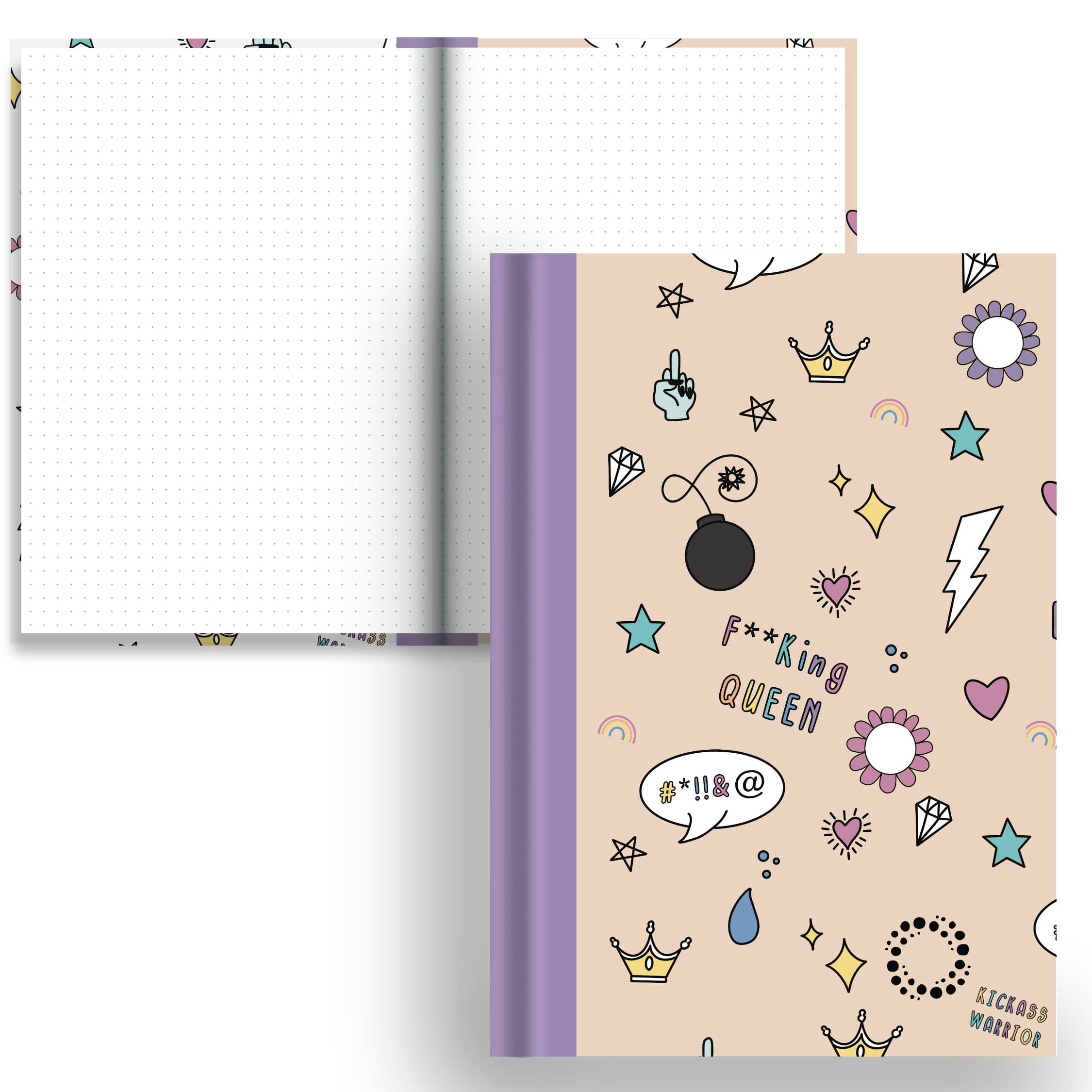 Inner Fire — Prude - A5 Hardback Notebook - Dot Grid