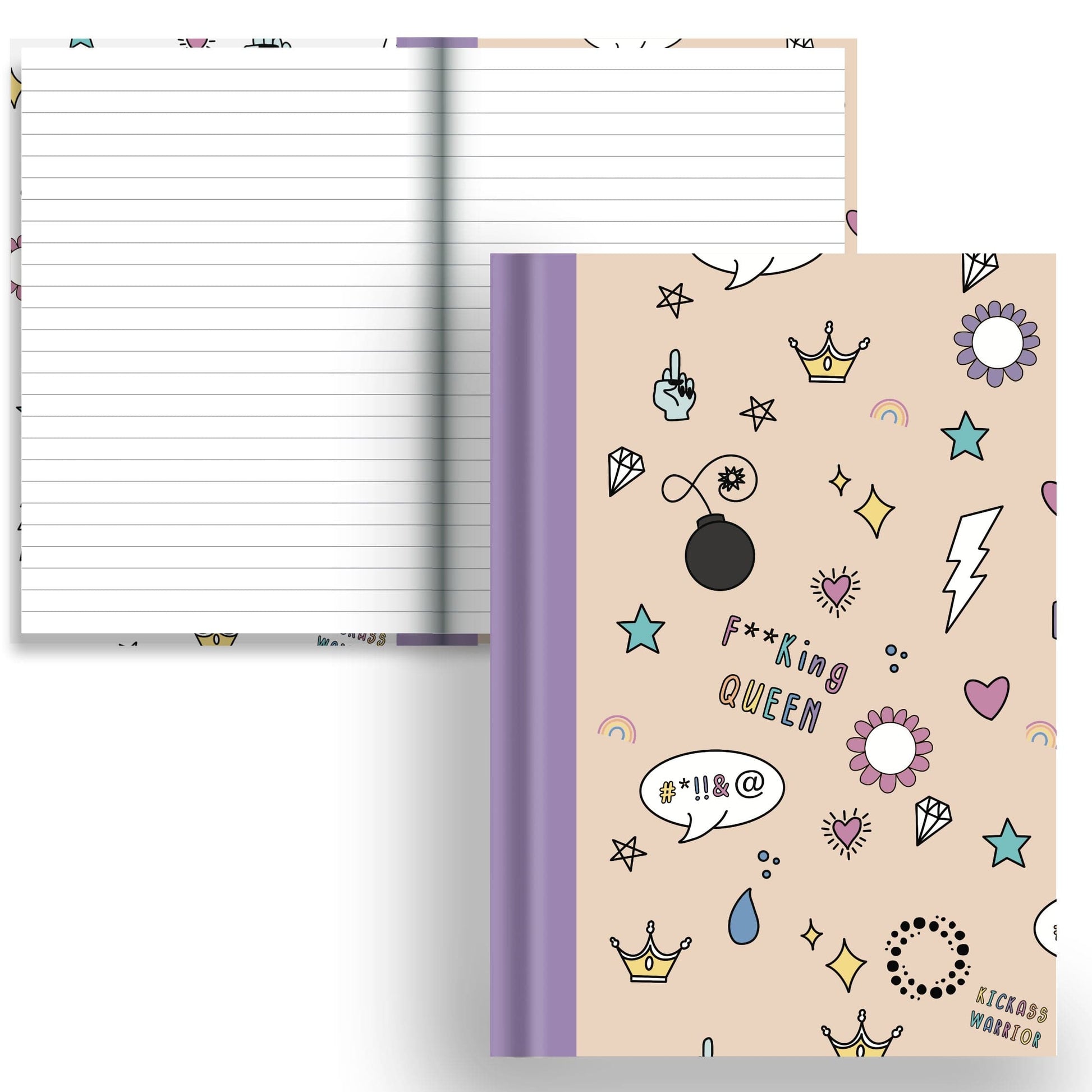 Inner Fire — Prude - A5 Hardback Notebook - Lined Paper
