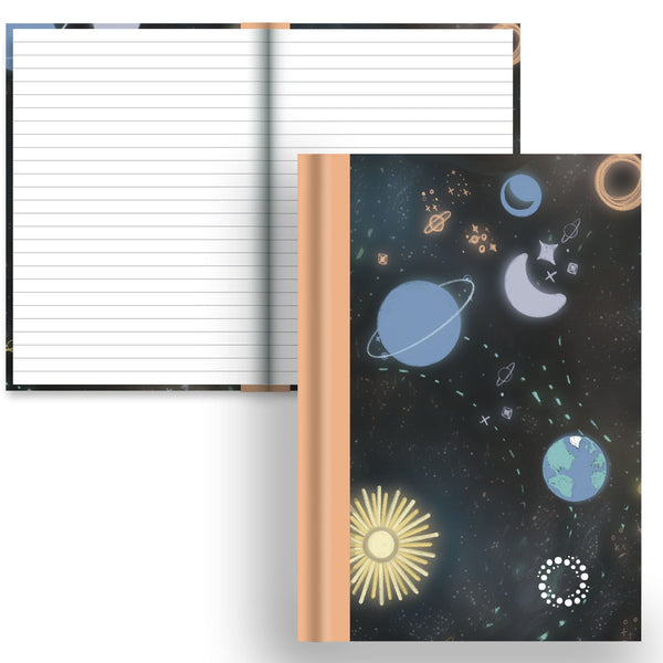 Intergalactic -  A5 Hardback Notebook - Lined Paper