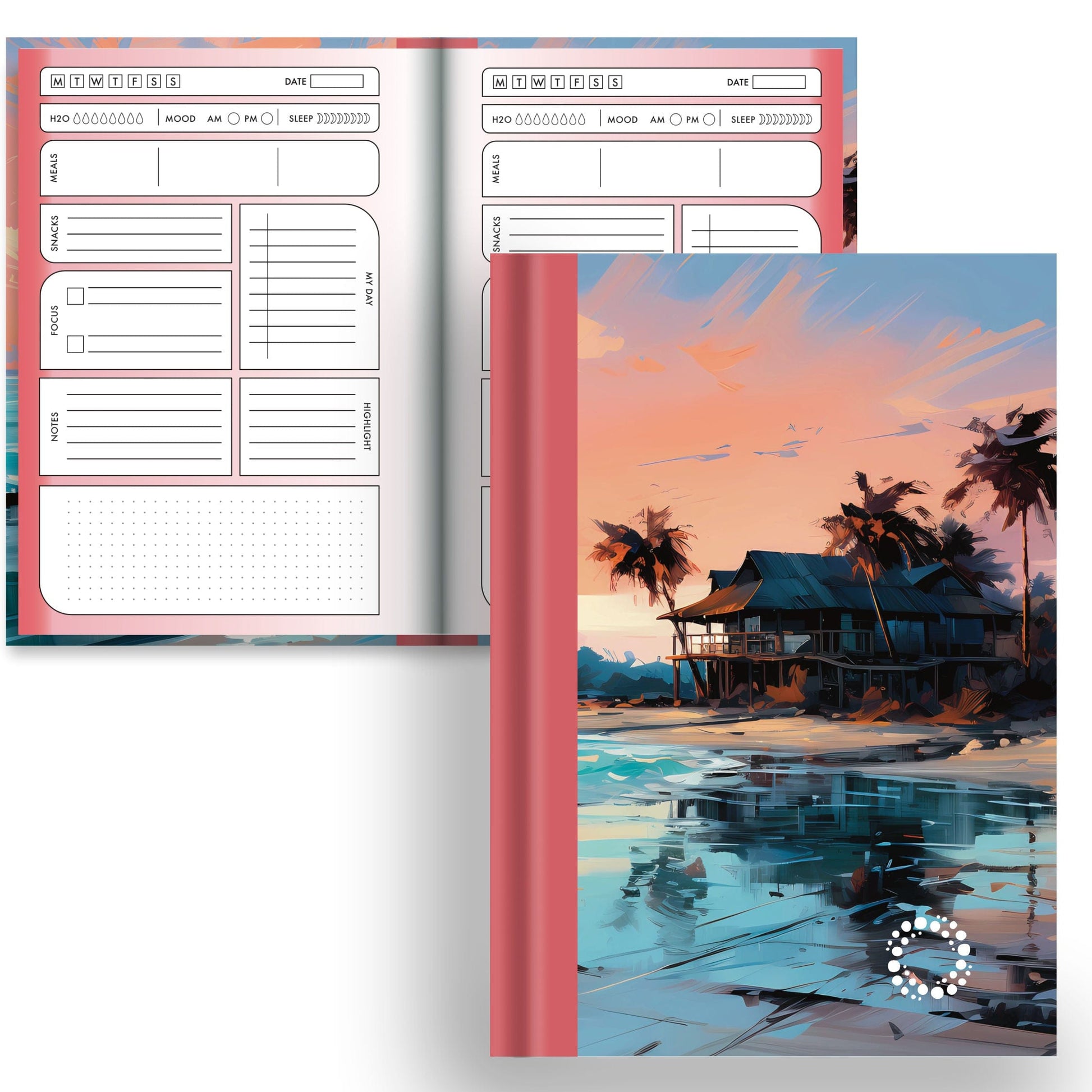 Atoll - A5 Hardback Notebook - Planner & Dot