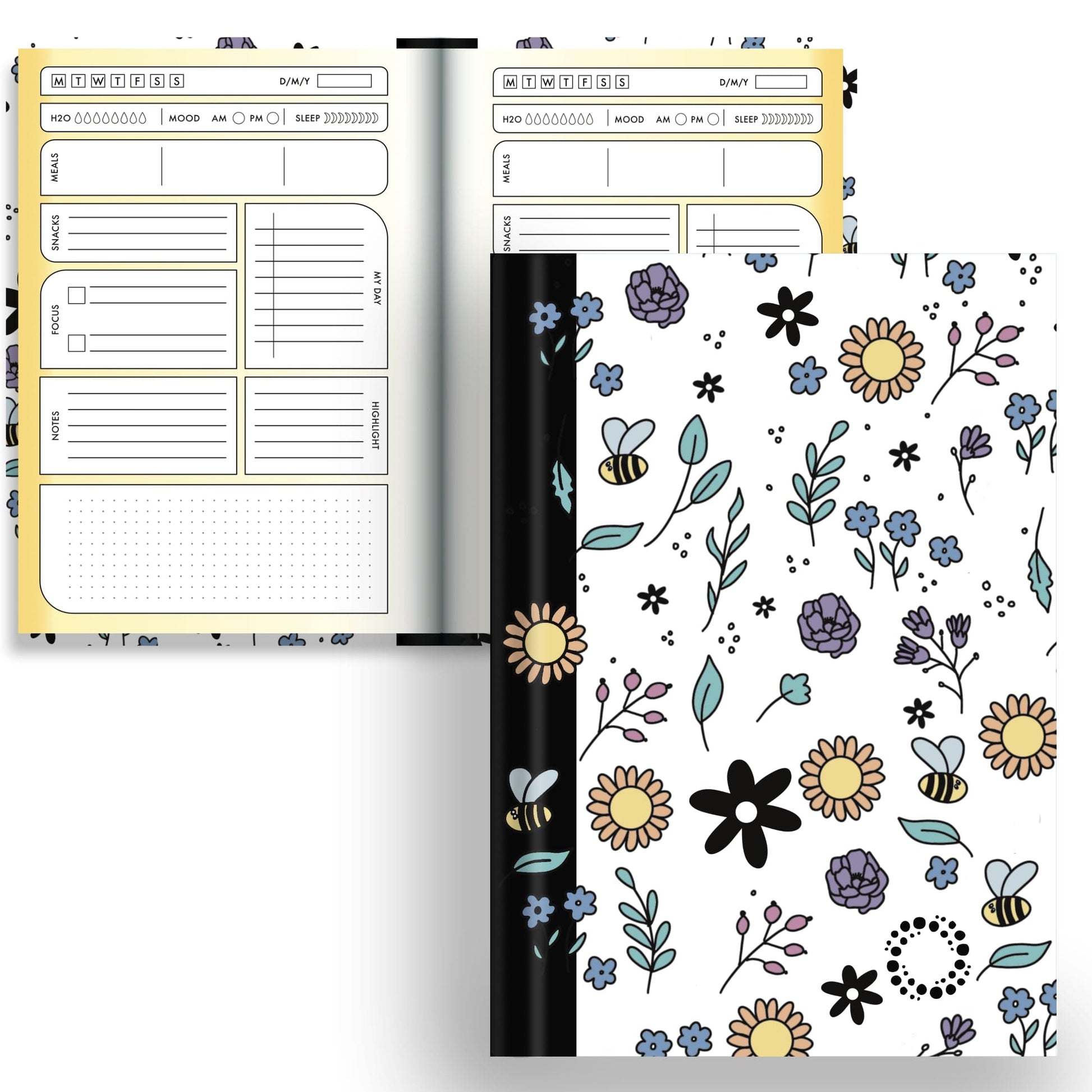 Bloom - A5 Hardback Notebook - Planner & Dot