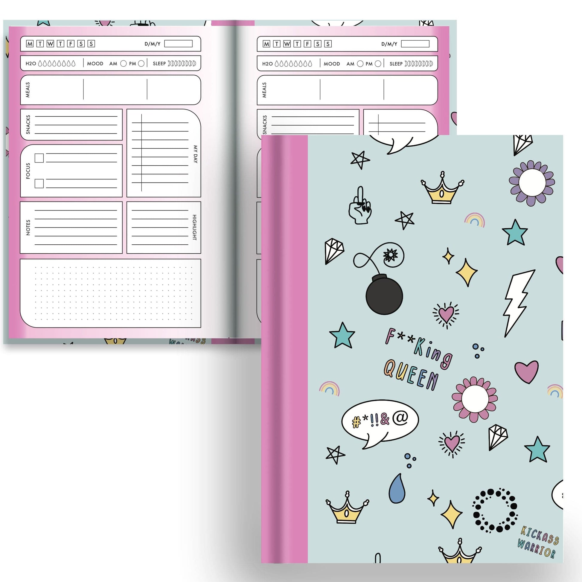 Inner Fire — Rude - A5 Hardback Notebook - Planner & Dot
