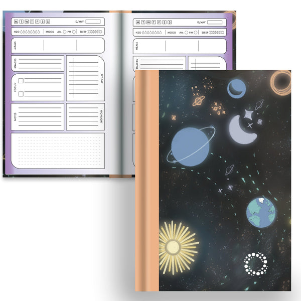 Intergalactic -  A5 Hardback Notebook - Planner & Dot
