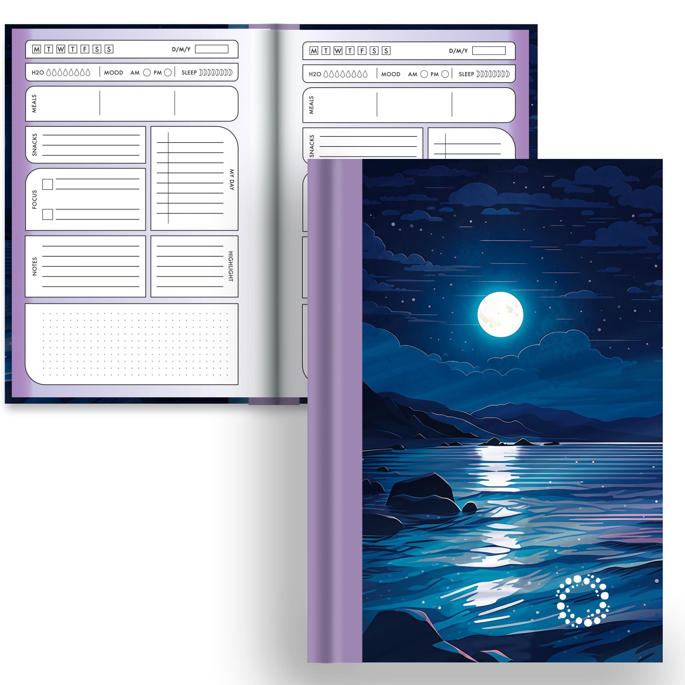 Serenity - A5 Hardback Notebook - Planner & Dot