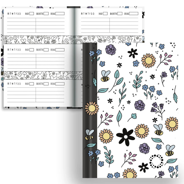 Bloom - A5 Hardback Notebook - Weekly Washi