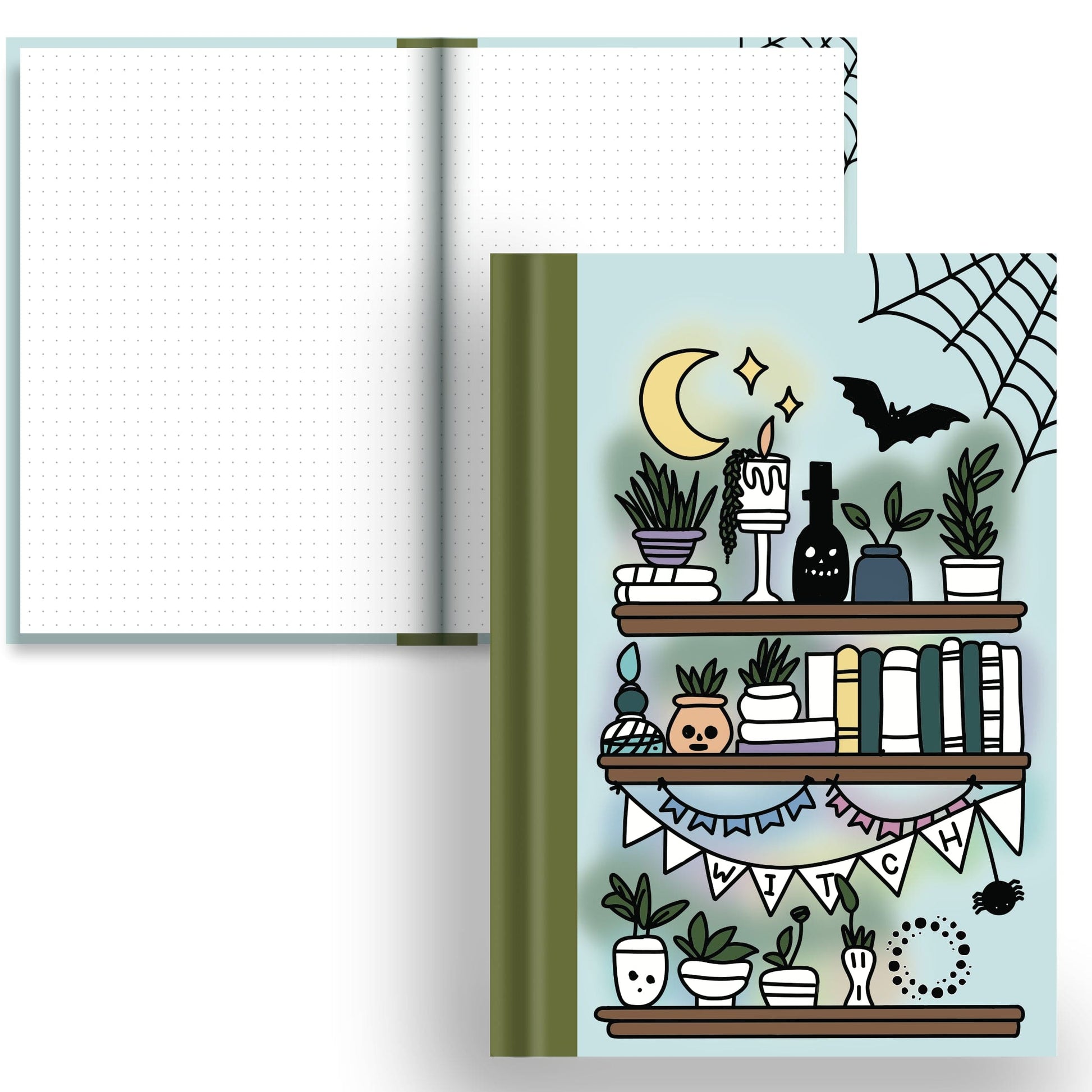 Salem - A5 Hardback Notebook - Dot Grid